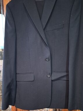 Classic Men's Black Blazer - Tailored Two-Button